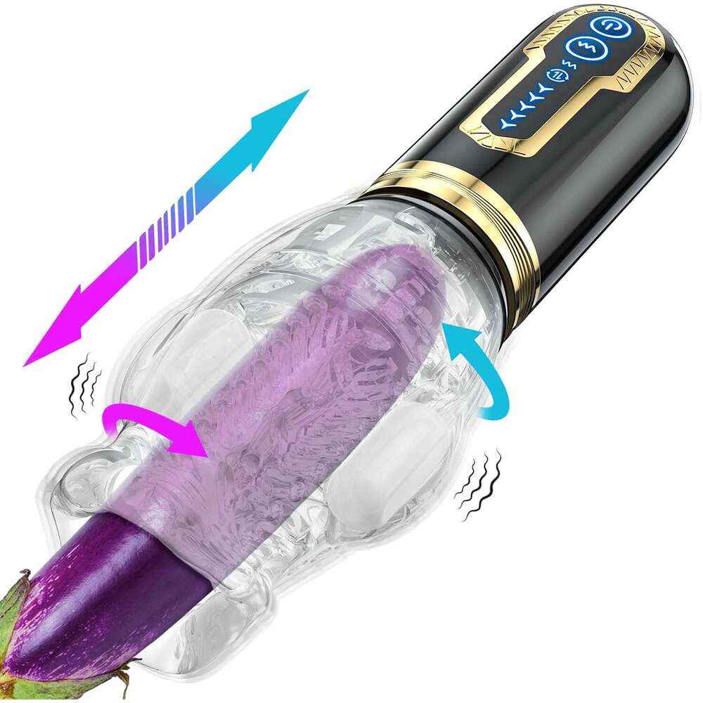 Automatic Blowjob Male Masturbator Vibrating Rotating Thrusting Modes Penis Stimulation Pocket Cup Pussy Vaginas For Men Sex Toy