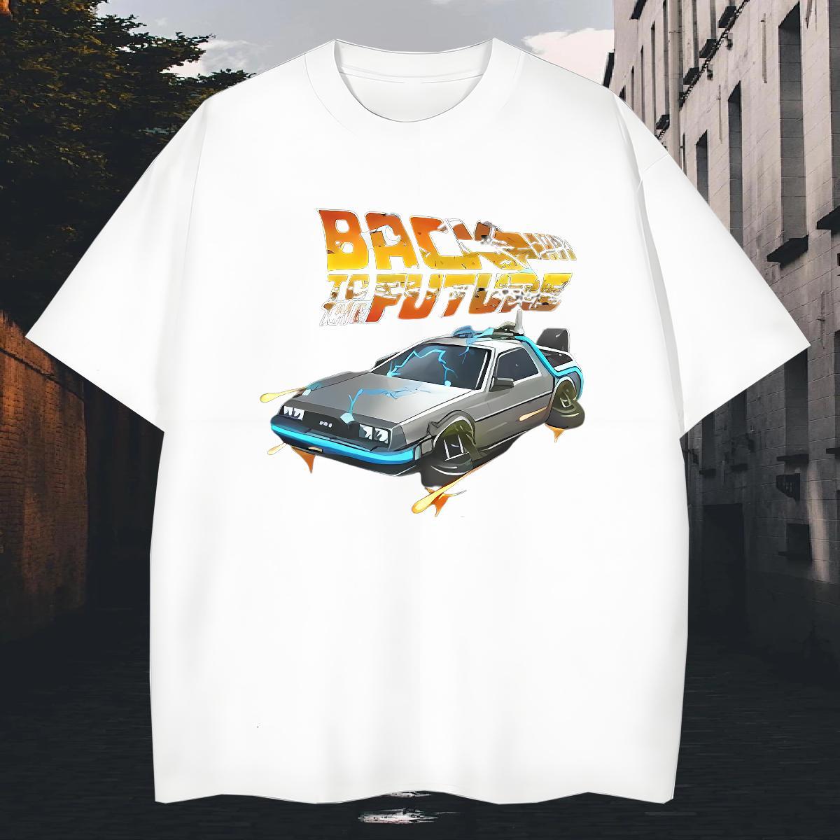 Wholesale Men Tees 230g 100% Cotton Street wear Hip Hop car Plus Size Custom Short Sleeve O-Neck 2024 DIY Men T Shirts Tee Shirt