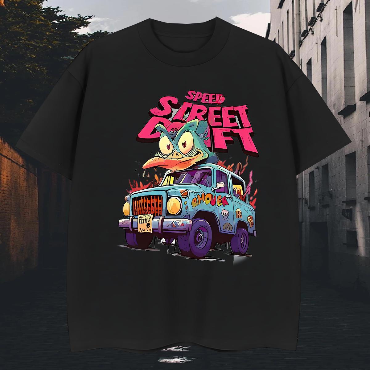 Classic Tshirt for Man Woman 230g Cotton Street Casual car Custom Printing Breathable New Designer T-Shirts for Men Clothes