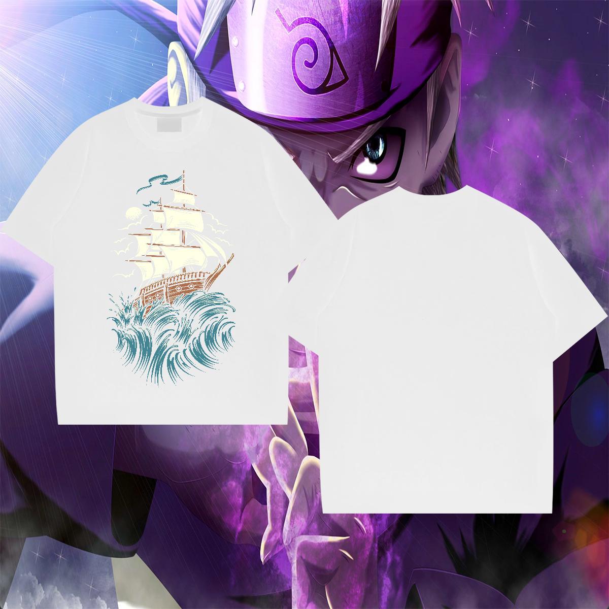 Cool Design Men Clothes T-Shirt 230g Pure Cotton Anime Printing Street ship Custom Print Plus Size O-Neck Short Sleeve DIY Customized T Shirts Men Pol
