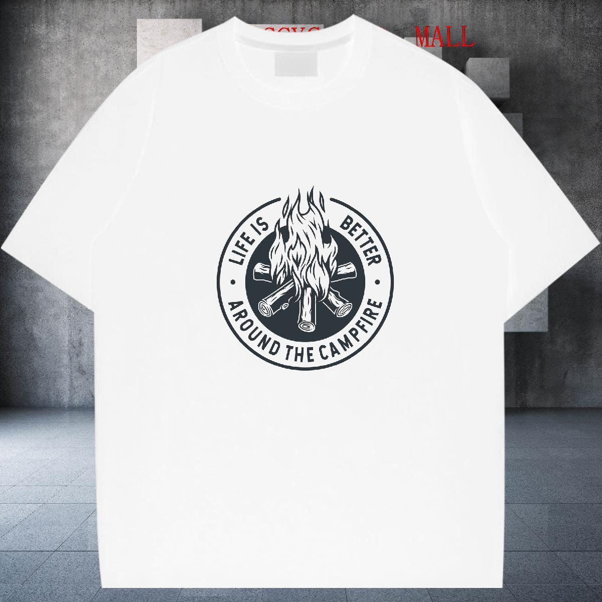 Unisex Men Tshirts 230g Pure Cotton Daily Outfit letter DIY Logo Oversized Breathable Crew Neck New T-Shirts Tops