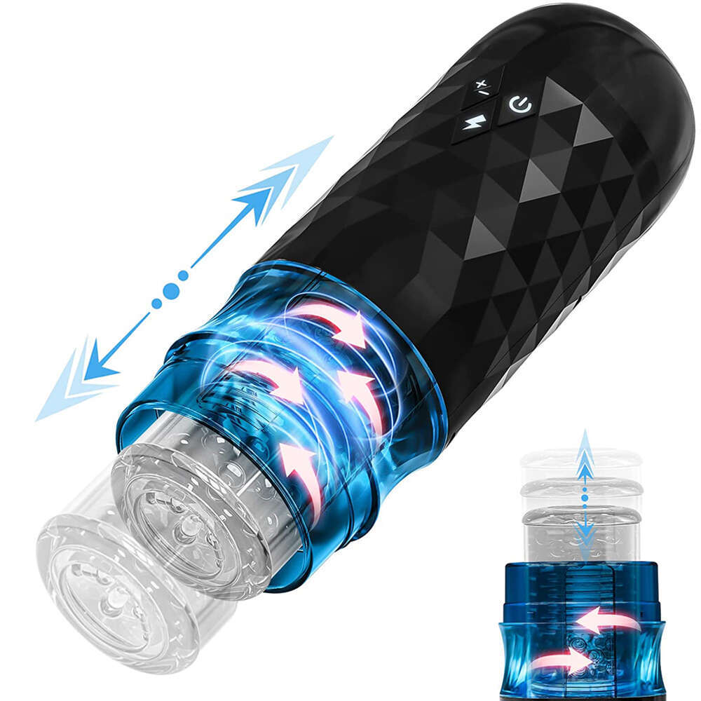 Telescopic Rotation Male Masturbator Vagina Masturbation Equipment Sex Toys for Men Goods for Adults Piston Automatic Mastubator