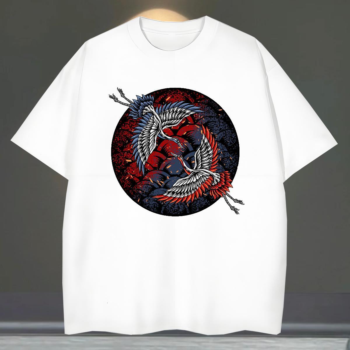 Free Shipping Men Clothes T-Shirt 230g Pure Cotton Beach eagle Custom Anime Breathable Soft 2024 Designer T Shirts Men Tshirts