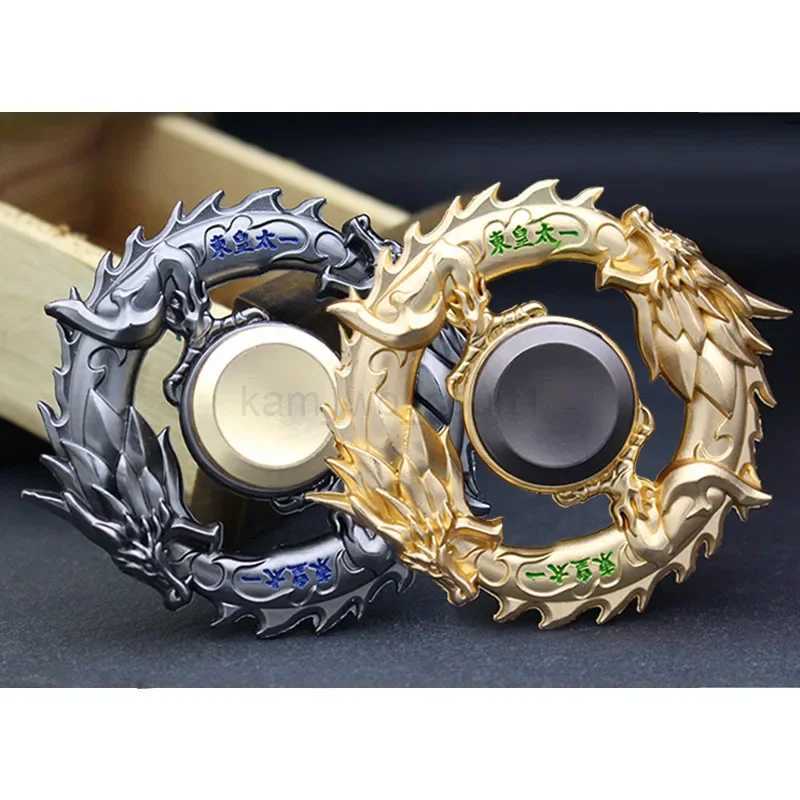 Dragon Metal Fidget Spinner Zinc Alloy Gyro Rotary EDC Hand Spinner for Autism and ADHD Focus Stress Fingertip I0124M240729