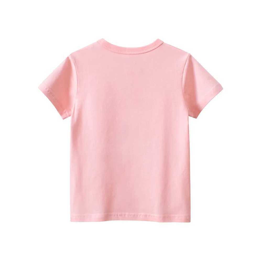 T-shirts 1-9T Toddler Kid Baby Girl T Shirt Summer Clothes Short Sleeve Infant Tshirt Basic Tee Top Children Sweet OutfitL24729