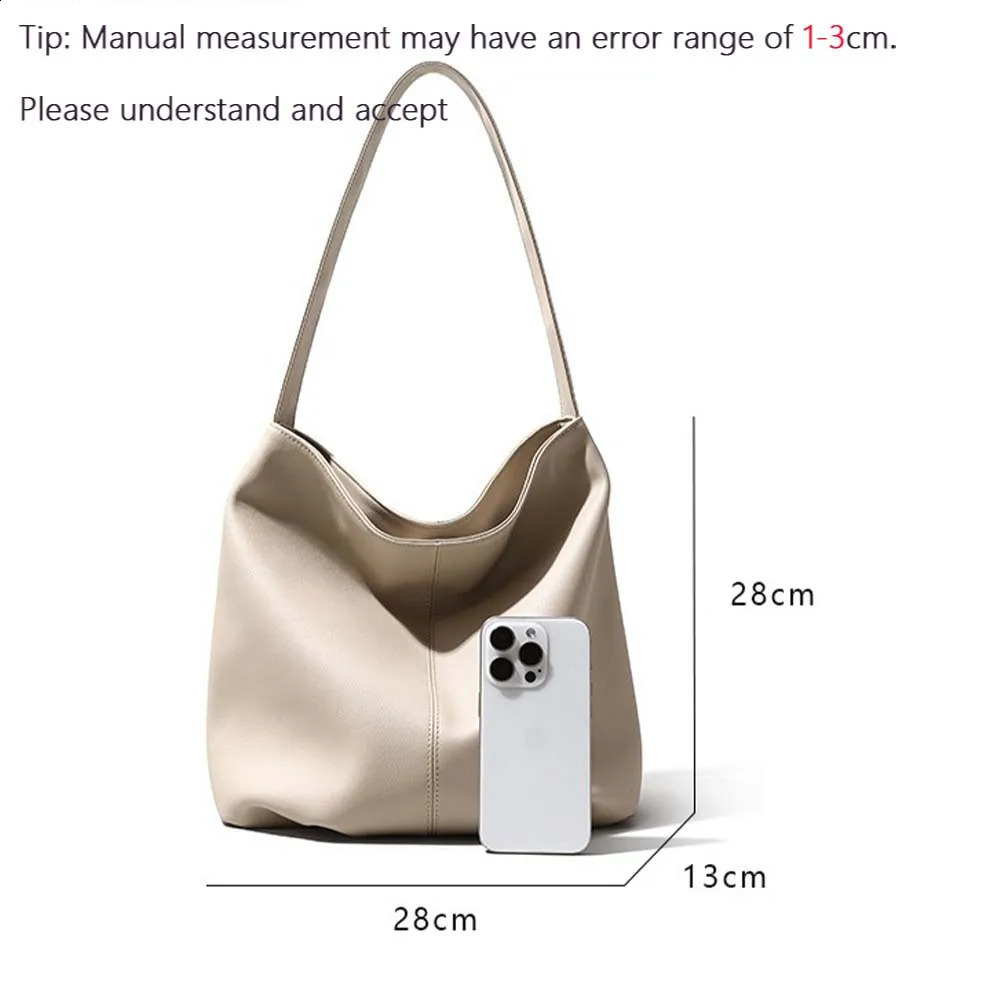 Motingsome Minimalism Style Soft Cowhide Women Bags Shoulder Handbag and Purses Fashion Lady Oversize Casual Tote Black 2024 240729