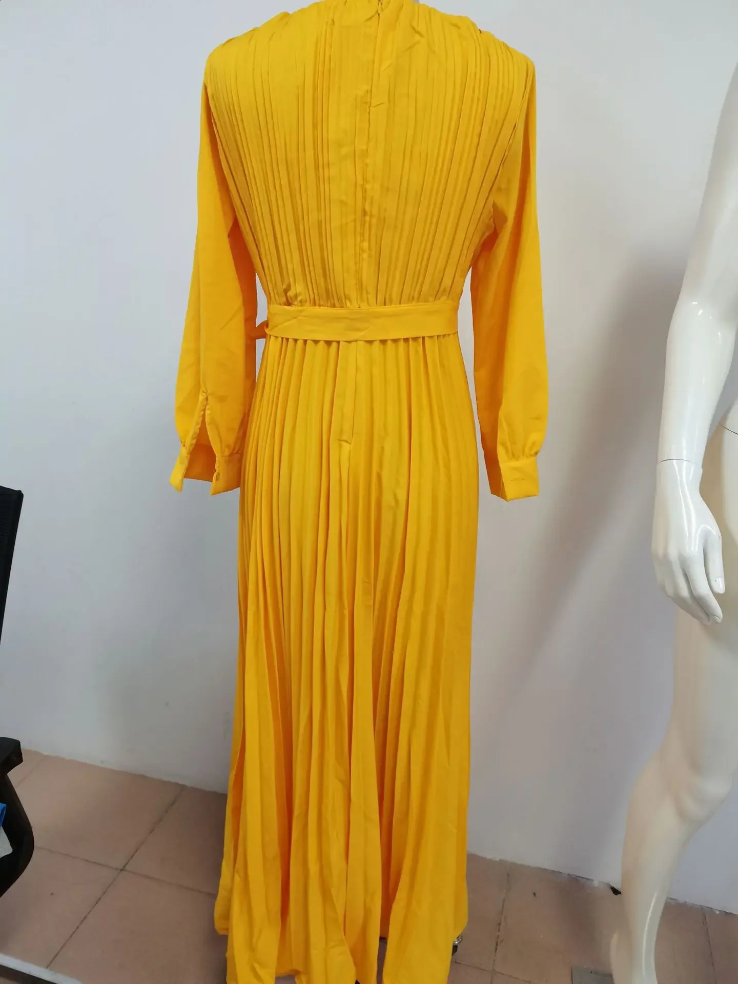 Robe Africaine Long Sleeve Dresses For Women Elegant Wedding Gown Muslim Chiffon Abaya Turkish Dubai Kaftan Dress Outfit 240722