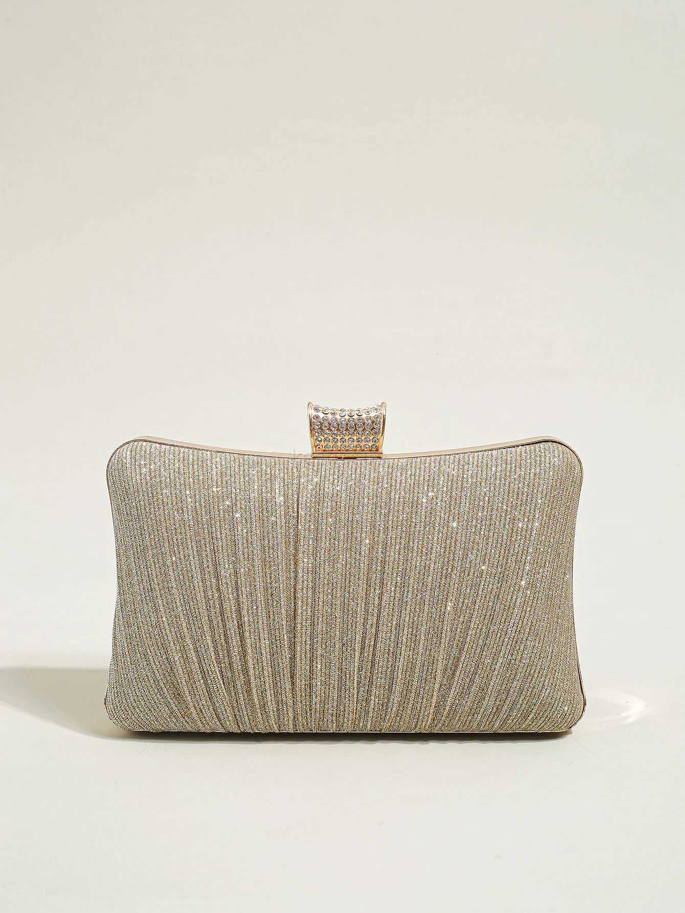 Sparkling Clutch Purses Bride and Bridesmaid Handbag Elegant Detachable Chain Evening Bag for Women Club PartyXJ240729