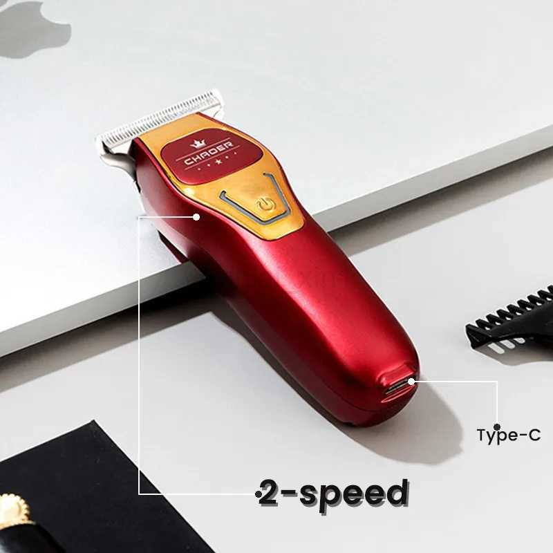 CHAOER Powerful Professional Hair Trimmer Men 0 MM T Blade Electric Clipper Rechargeable Barber Haircut ShaverY240729 - view 6