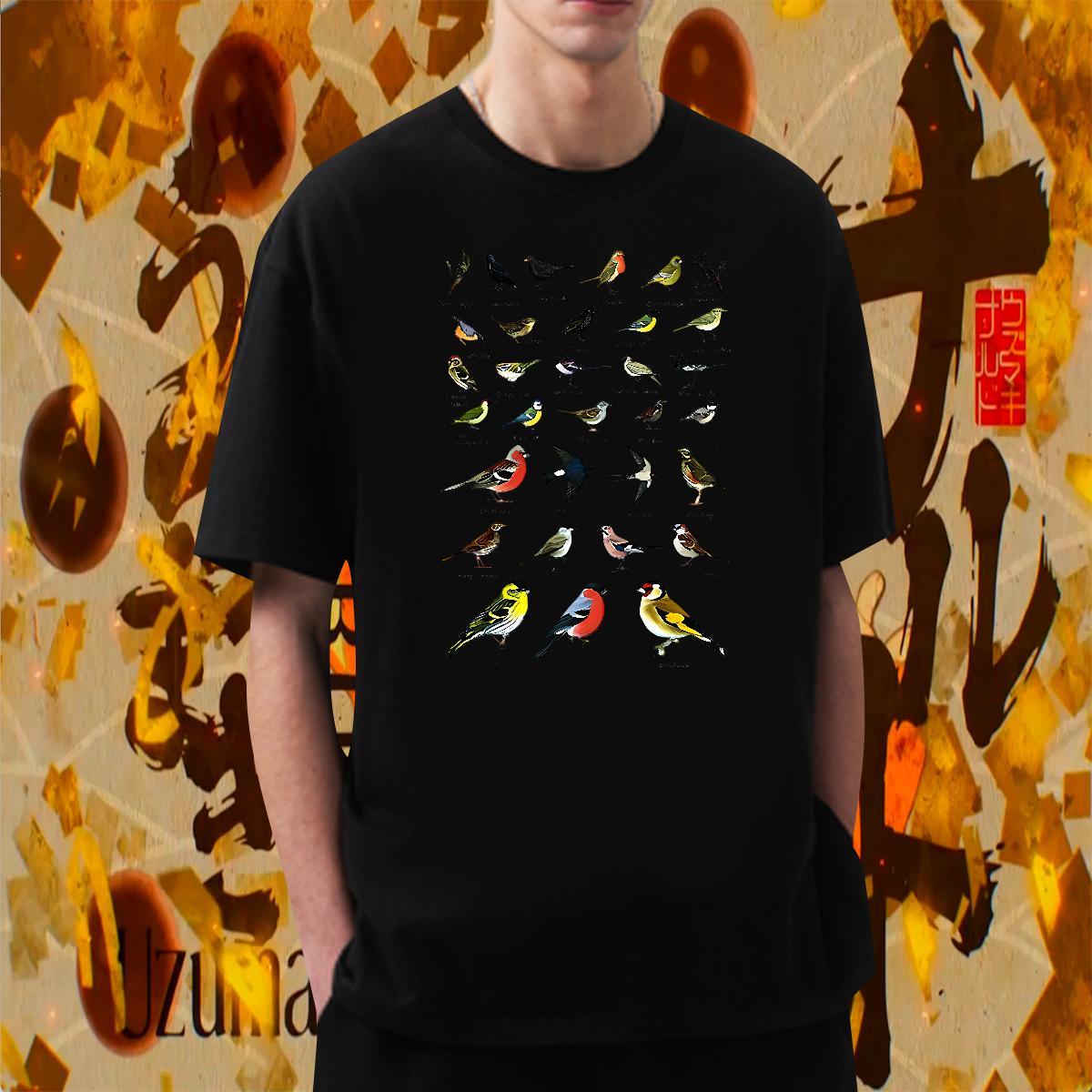 Cool Tshirts 230g Pure Cotton Street wear Hip Hop bird White Plus Size Short Sleeve Soft DIY Man T Shirts Clothings