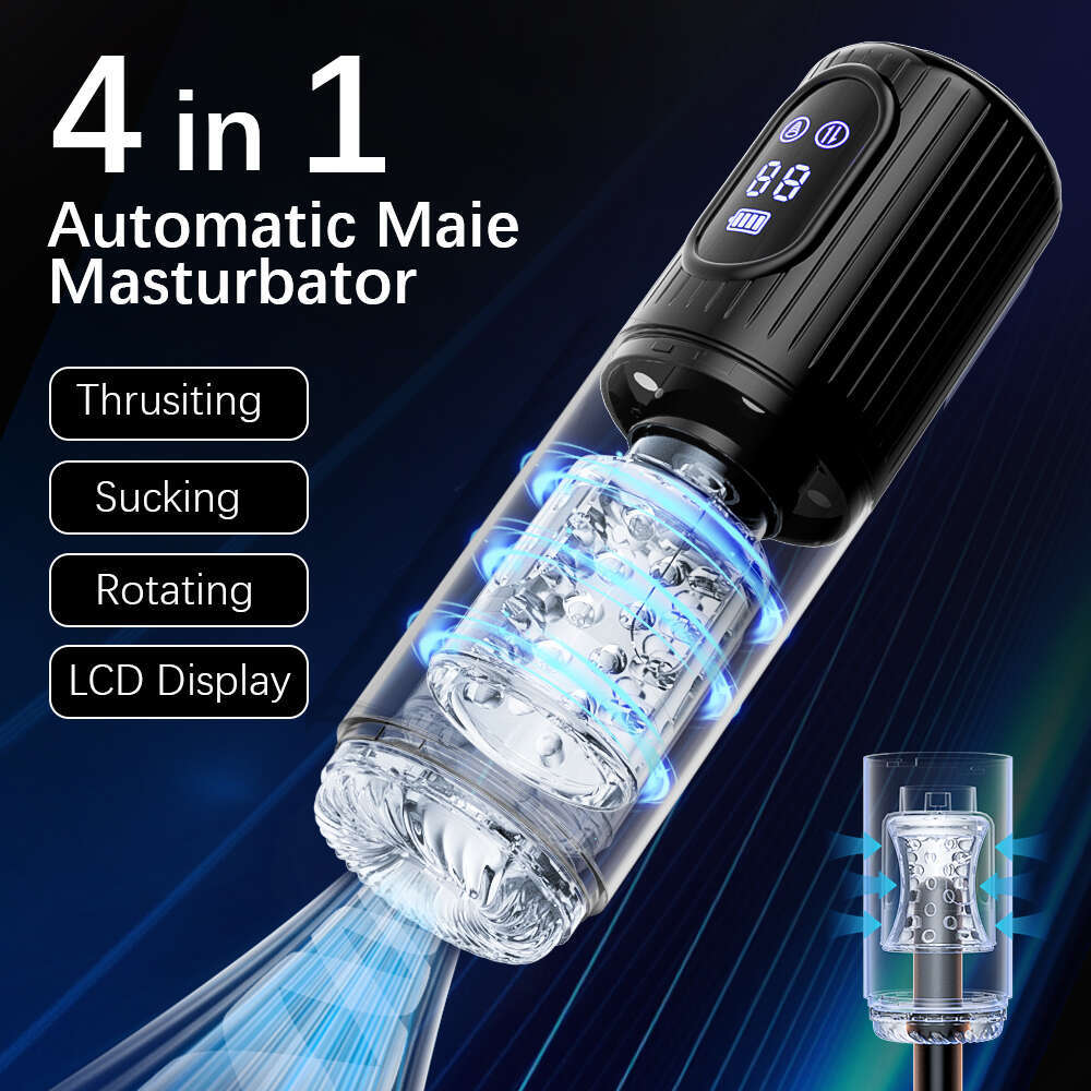 Automatic Male Masturbator Telescopic Rotation Sucking Machine for Men Simulation Piston Blowjob Adult Goods Sex Toy for Men