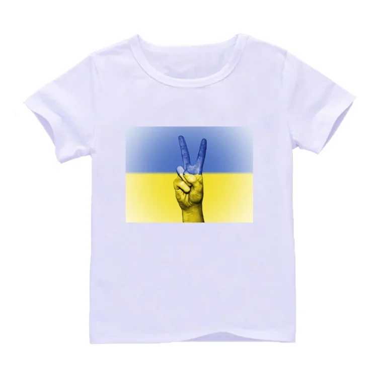 T-shirts Funny Ukraine Love T Shirt Ukrainian Sunflower Art T-Shirt Harajuku Kids Tshirt Boys Girls Short Sleeve TopsL24729
