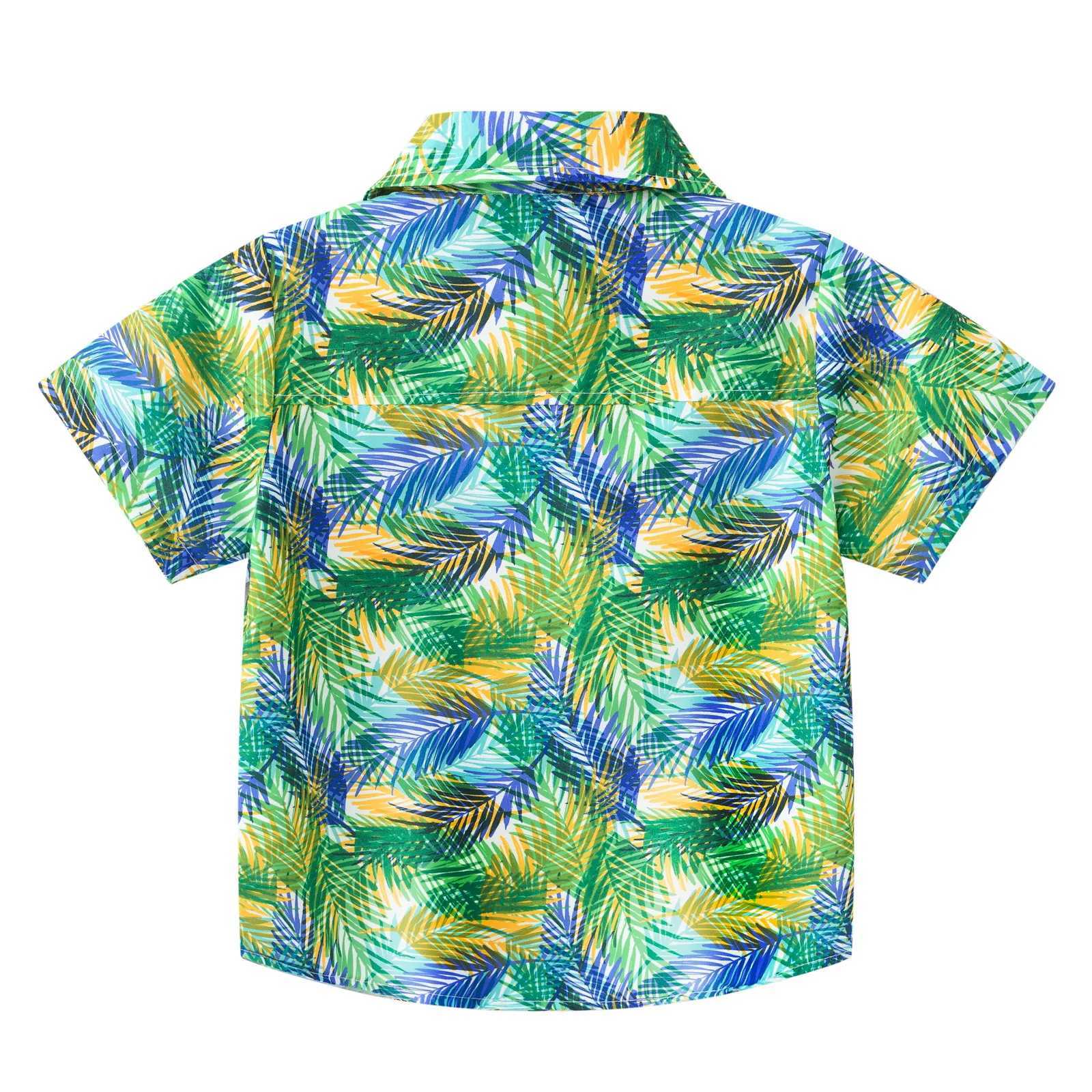 New boys and girls childrens casual clown print fashionable short sleeved baby summer short sleeved shirtW240729