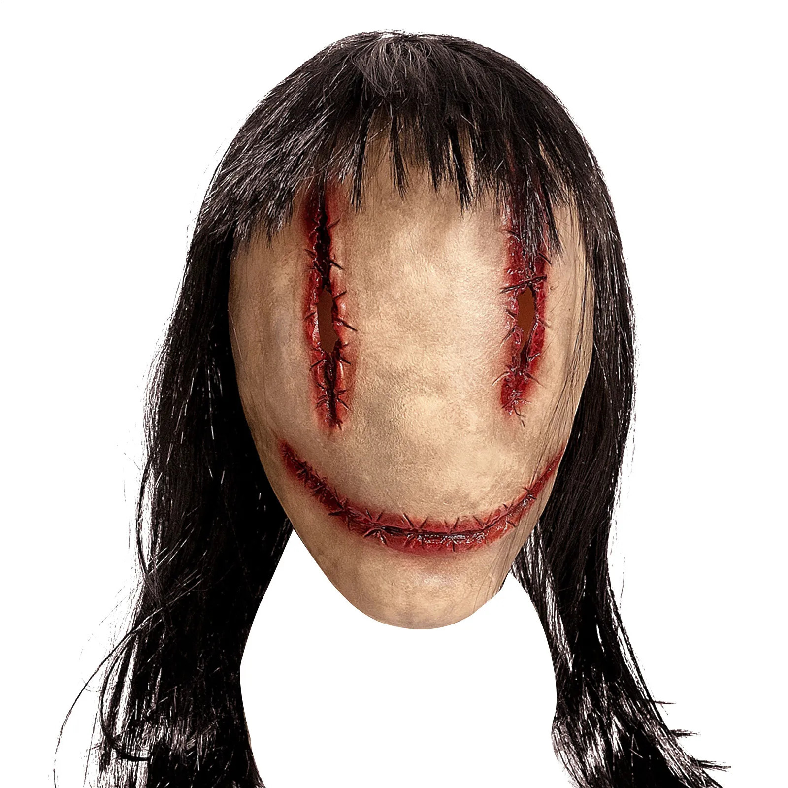 Scary Smiling Faceless Ghost Face Killer Latex Full Face Masks Halloween Mask Horror Cosplay Party Grimace Dress Costume Props 240729
