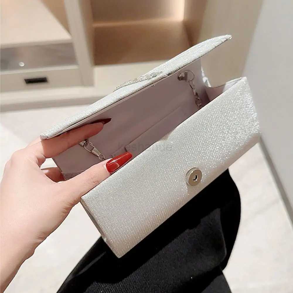 Ladies Luxury Sequins Clutches Evening Bags Glitter Banquet Handbags Women Chain Shoulder Bag Dinner Bag Wedding Party PurseXJ240729