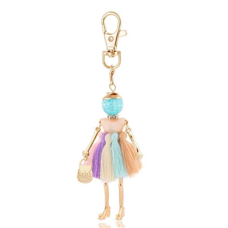 Fashion Women Keychain New Statement Charm Metal Key Chain for Lady Jewelry Cute Gift Female Trendy Bag Pendant WholesaleL240729