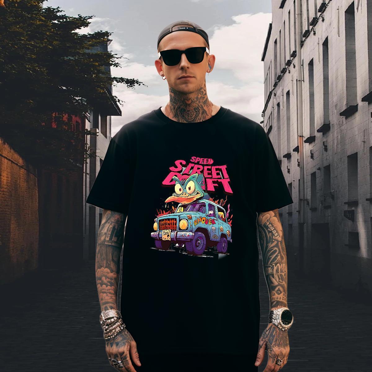 Classic Tshirt for Man Woman 230g Cotton Street Casual car Custom Printing Breathable New Designer T-Shirts for Men Clothes