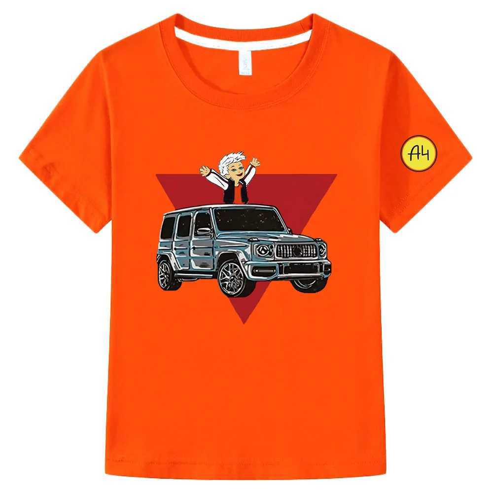 T-shirts Kids 100% Cotton T Shirts Merch A4 Gelik Print Casual Family Clothing Childrens Fashion Tops Girls Clothes Boys 4 T-shirtL24729