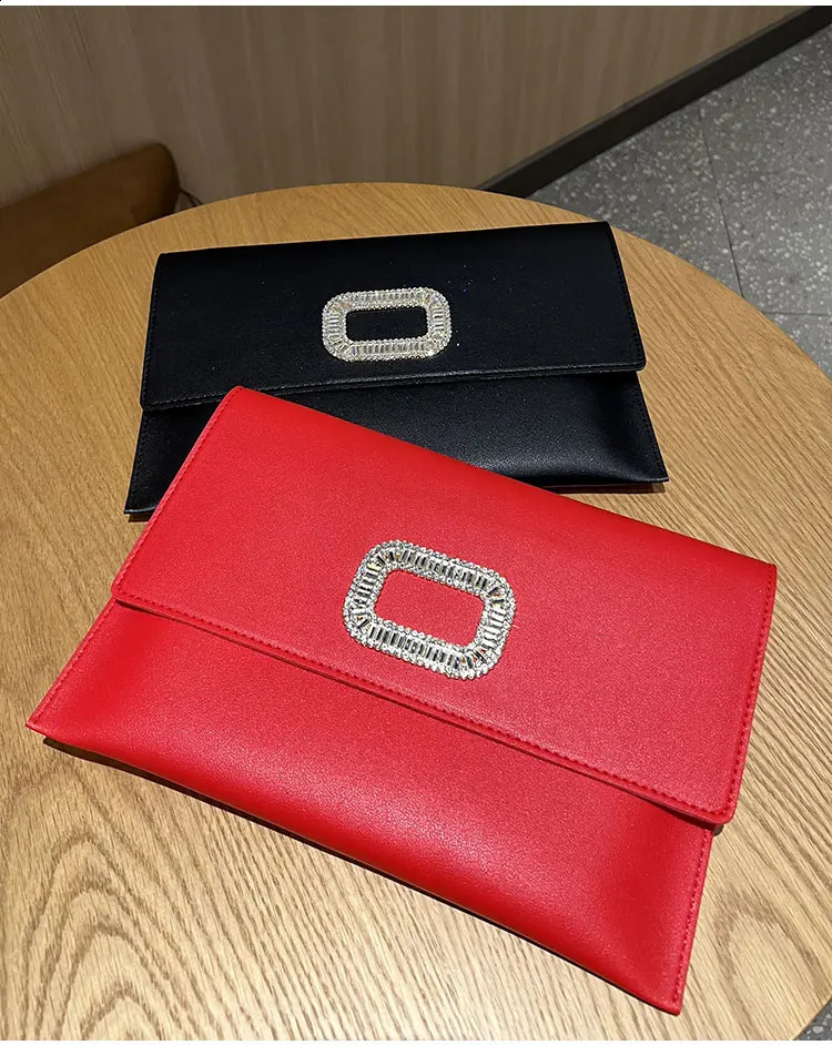 NIGEDU Design Women Envelope Clutch Leather Chains Ladies Shoulder Bag female evening Clutches diamonds Party dinner bag yellow 240729