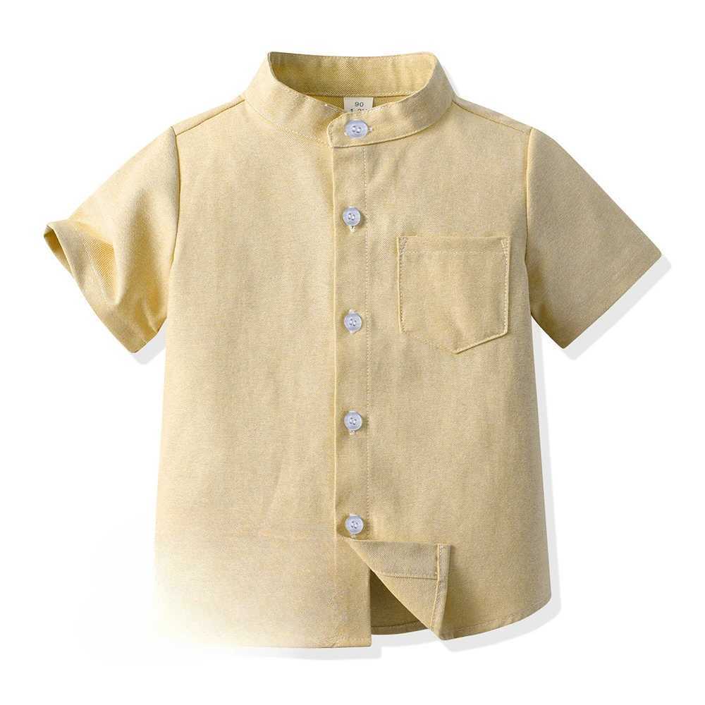 Childrens clothing solid shirts for children boys shirts long sleeved shirts girls and boys clothingW240729