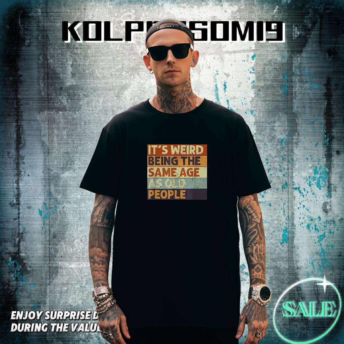 Classic Men Tshirts 230g Pure Cotton High Street Hip Hop letter Customized Crew Neck Breathable 2024 Summer T shirt Tees Shirts
