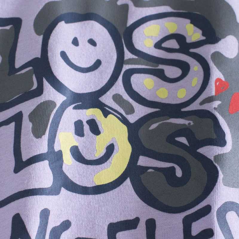 T-shirts 2-8T Graffiti Kid Tshirt Toddler Boy Girls Clothes Summer Short Sleeve Cotton T Shirt Cute Sweet Infant Top Childrens Tee OutfitL24729