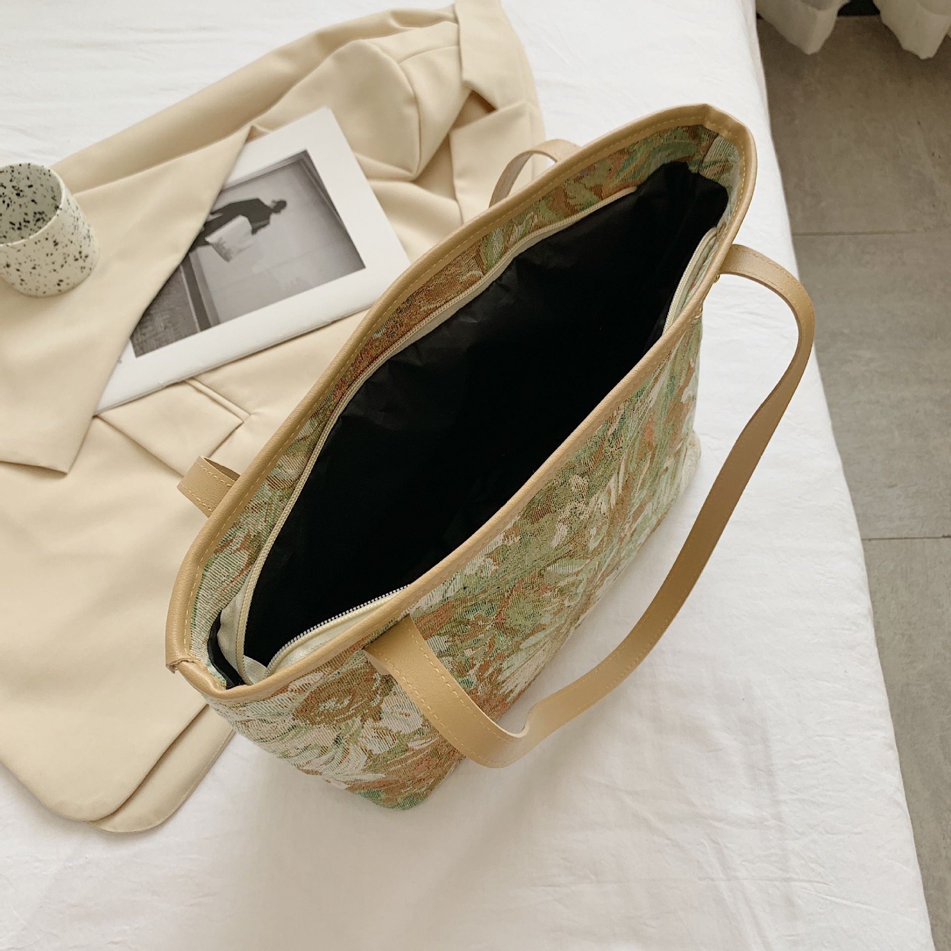 Large Capacity Women's 2024 New Vintage Canvas Tote Handbag Single Shoulder Underarm Bag H729#15 swissmilitary