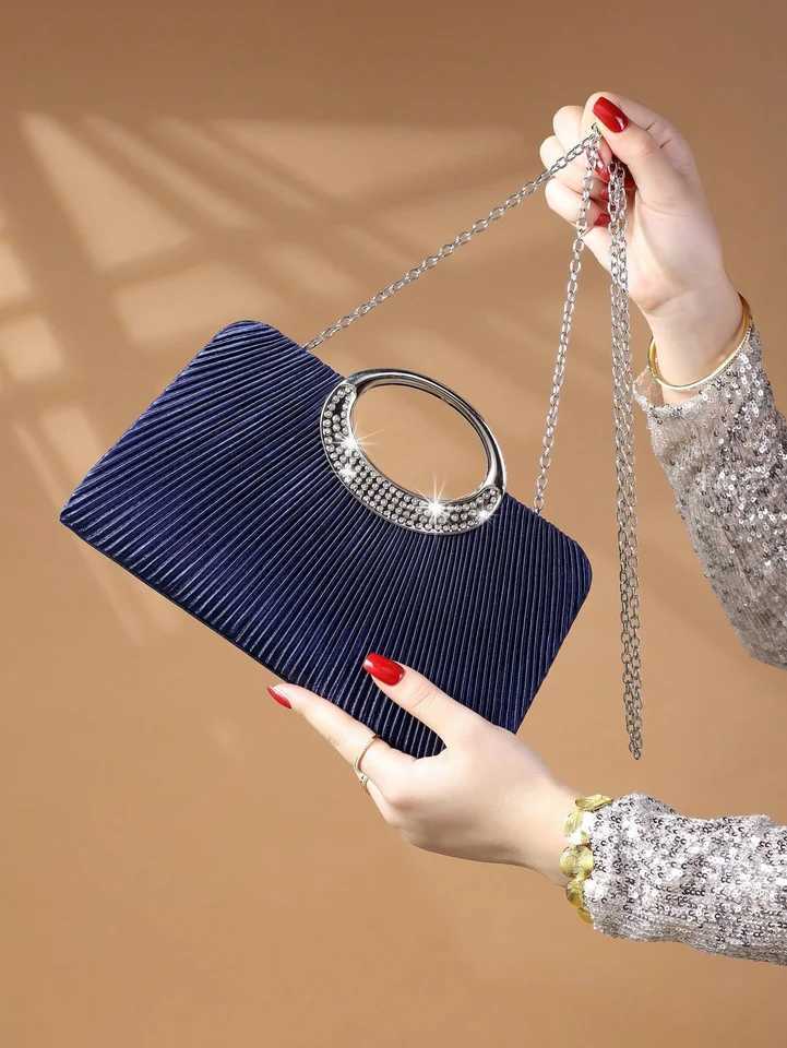 Womens Sparkling Glitter Crystal Evening Bag Handbag And Crossbody Bag With Simple And Elegant Design Suitable For WeddingXJ240729