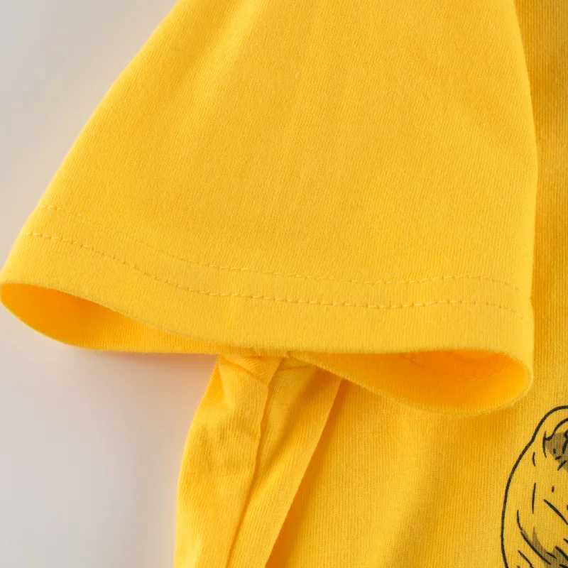 T-shirts 2-8T Dinosaur T Shirt for Boys Toddler Kid Summer Clothes Cotton Infant Top Fashion Loose Tshirt Childrens Tee OutfitsL24729