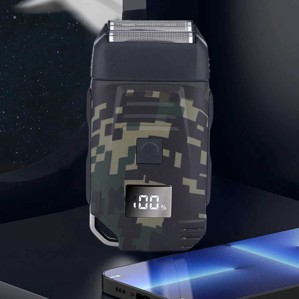 Men Facial Stubble Shaver Powerful Bald Head Shaving Machine USB Charging Waterproof Professional ToolY240729