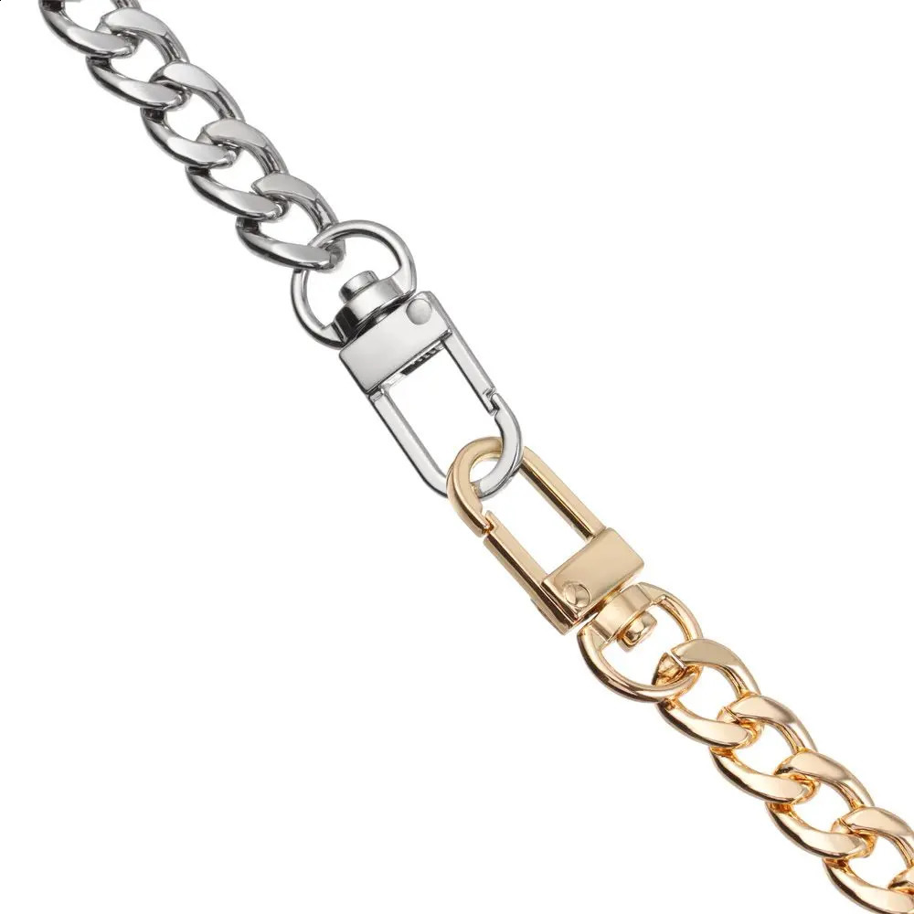 Short replacement wallet chain DIY metal flat with buckle used for messenger bags straps and extended handbag accessories 240729
