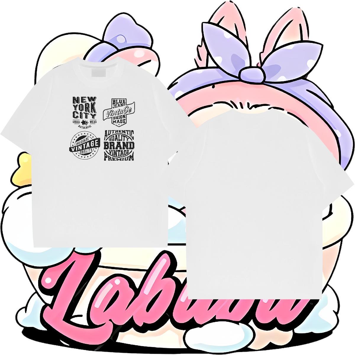 TOP Quality Mens Tshirts 230g Cotton Sport letter DIY Short Sleeve Soft Classic Casual Men T Shirts Tees