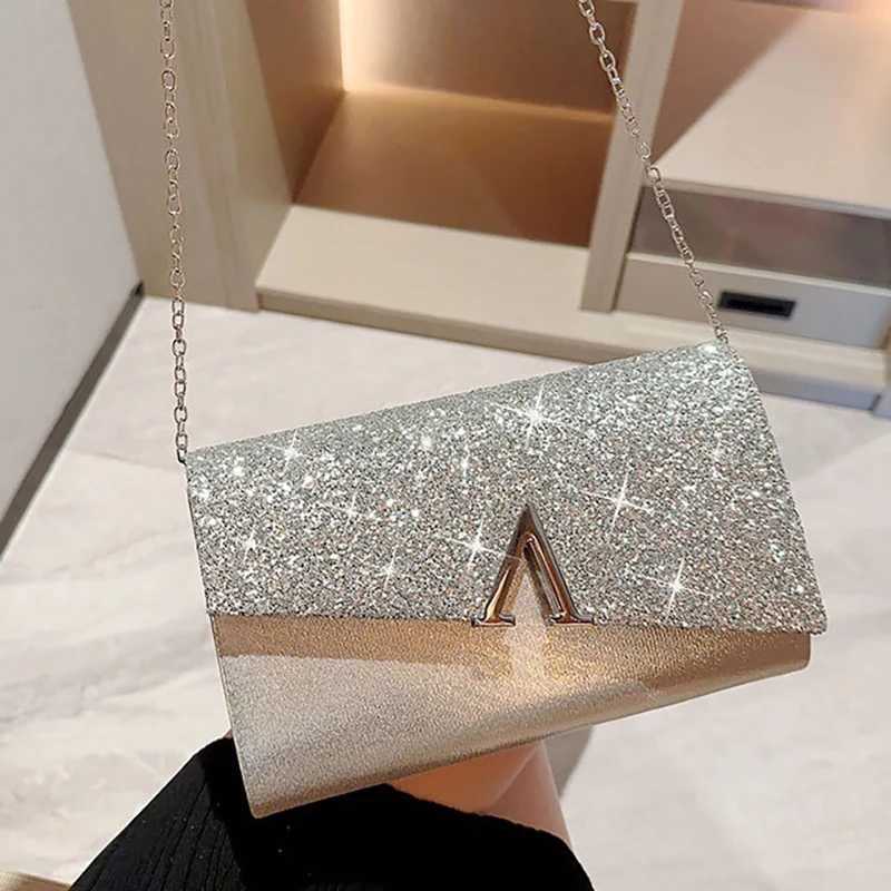 Women Evening Shinny Handbag Ladies Luxury Glitter Sequin Clutch Bag Purse Chain Shoulder Crossbody Bag For Wedding Party XA32ZDXJ240729