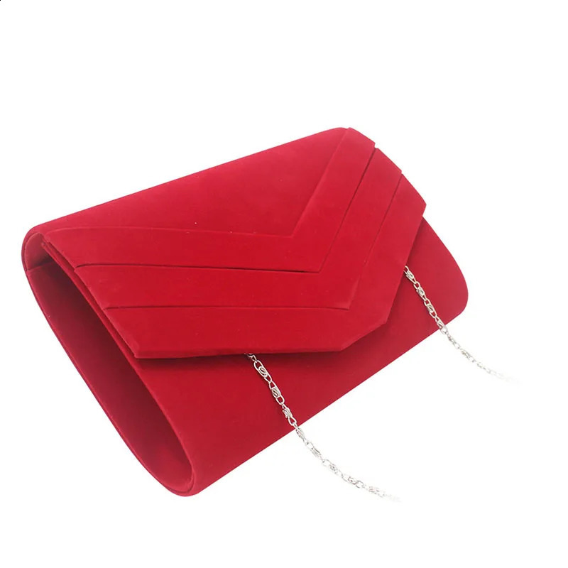 Ladies/women Wedding Hand Shoulder Clutch Evening Purse Veet Dinner Bag for Friends Party Carrying 240729 zhanyishengli