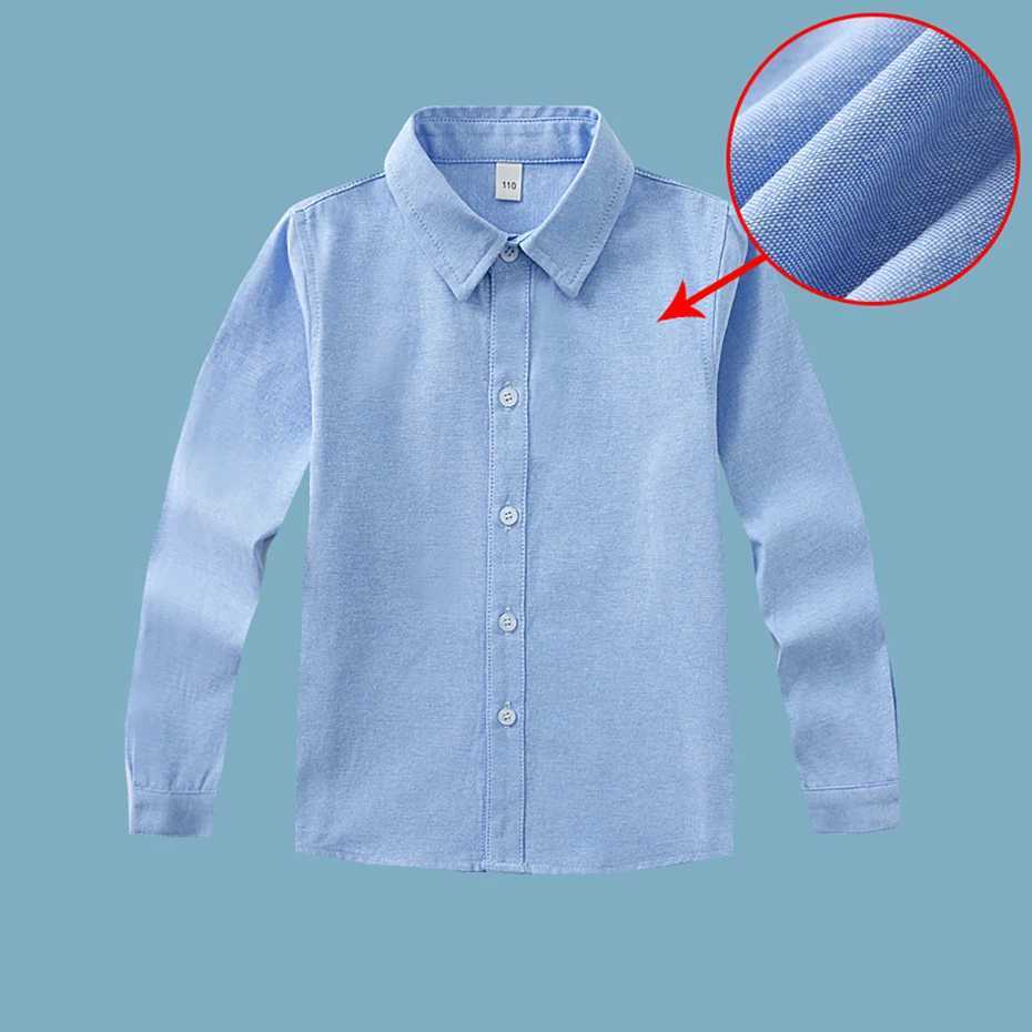 Boys Shirt Solid Color Boys Shirt Casual Style Shirt Boys Spring and Autumn Clothing Boys 6 8 10 12 14W240729