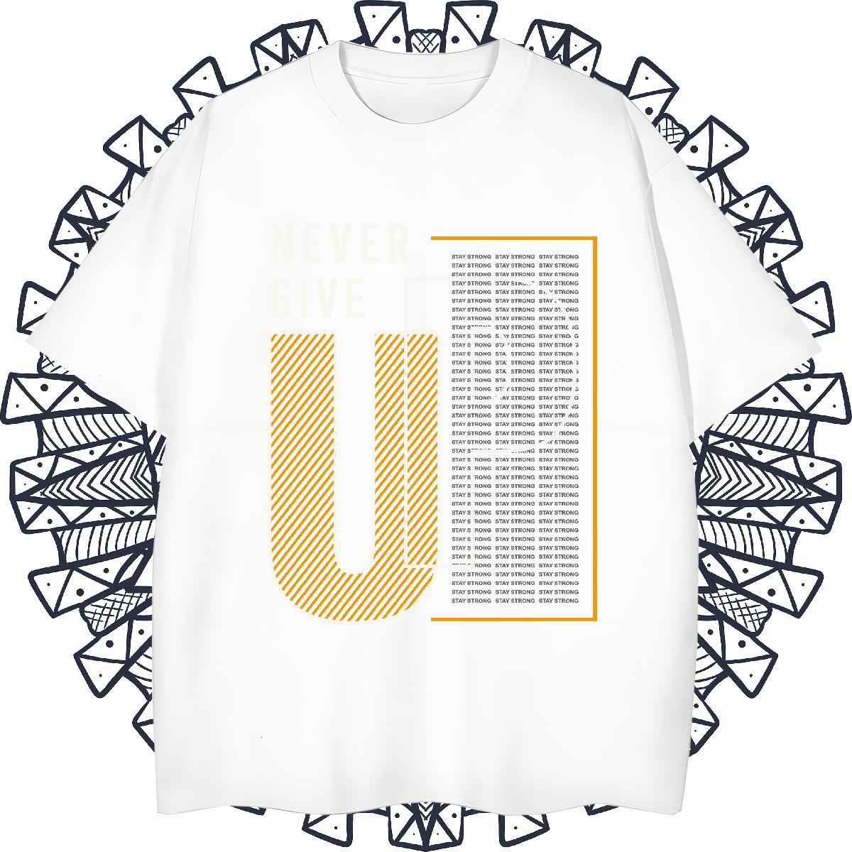 Loose Fit Mens Tshirts 100% Cotton 230g Street Casual letter DIY Anime Crew Neck Stylist T-Shirts Tops Shirt