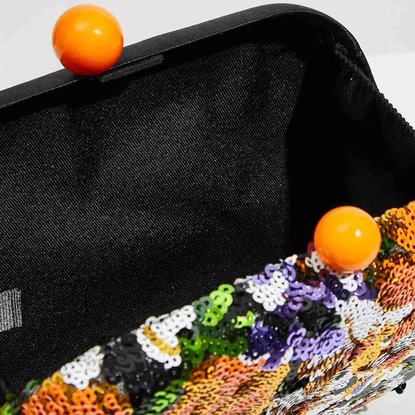 Retro Sequins Evening Dress Floral Pattern Clutch Mini Bag - Perfect For Party Wedding Club Dinner!XJ240729