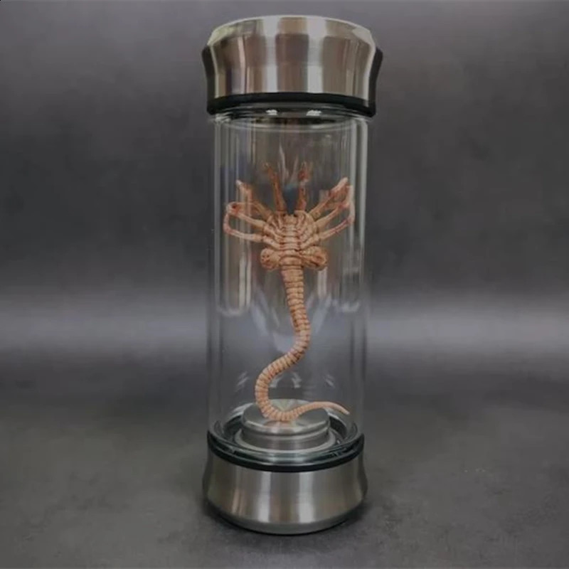 Alien Glow Jar Xenomorph Specimen Facehugger Embryo Glass Jar Movie Prop Replica Home Decor Desktop Crafts Sculpture Decoration 240830 - view 7