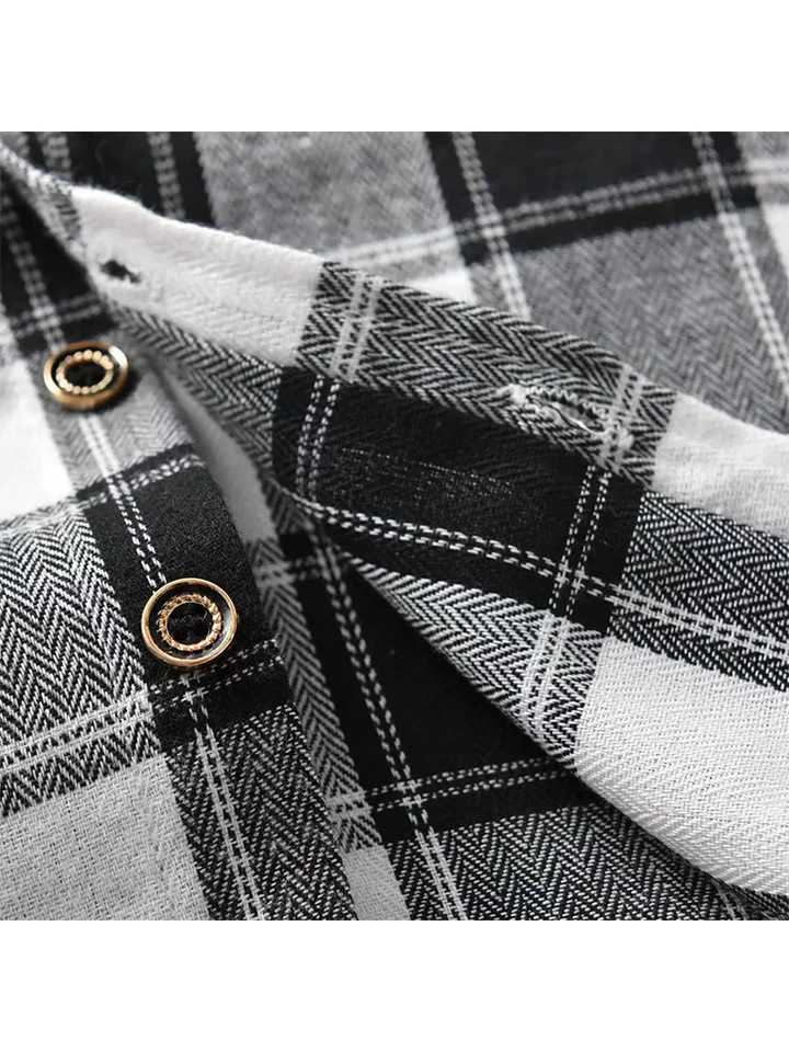 Childrens clothing boys plain weave shirt childrens casual long sleeved shirt boys thin lapel top childrens smallest casual shirtW240729