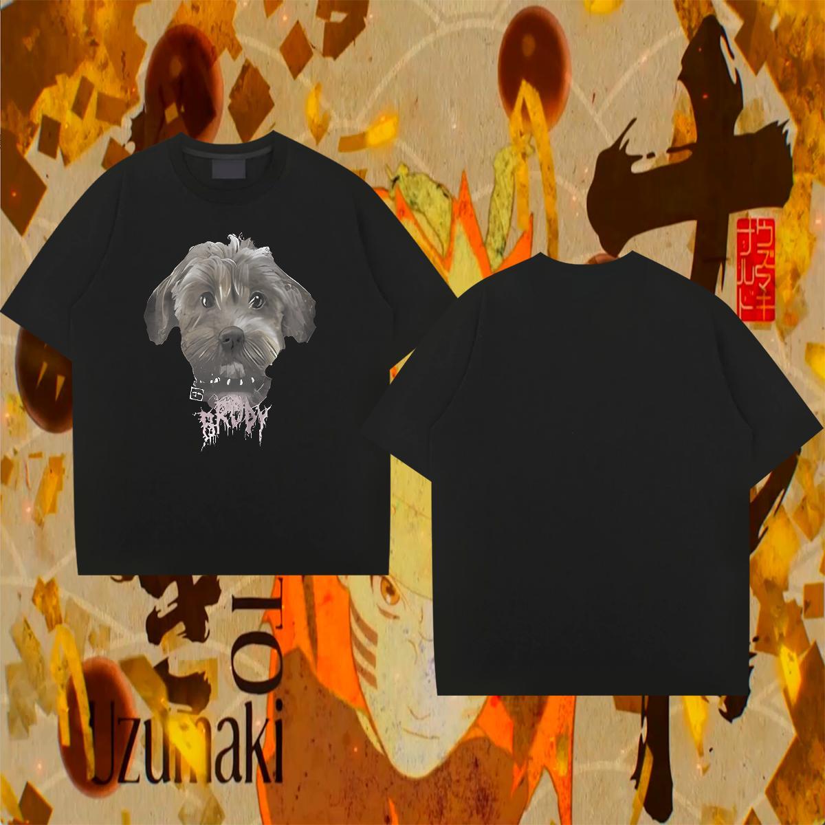 Comfortable Mens Tshirts 230g Pure Cotton Home Outdoor dog DIY Logo Oversized Breathable Brand Mens T Shirts Clothings