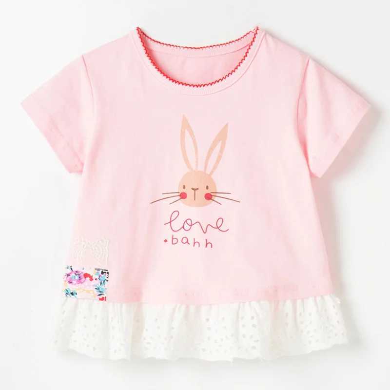 T-shirts 100% Combed Cotton t-shirt 2024 Summer Bebe Baby Girl Clothes Short Sleeve Kids t shirt Casual Tee Tops Infant Children ClothingL24729