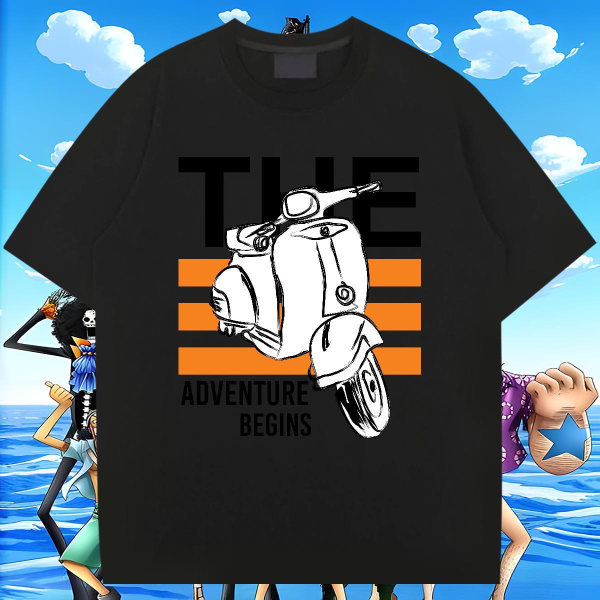 Loose Tshirts 230g 100% Cotton Hip Hop Street Motorcycle Plus Size Cartoon Breathable Short Sleeve Stylist Mens T Shirts Tees Shirts