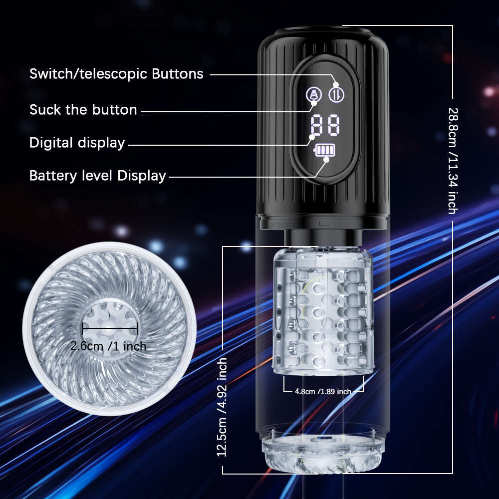 Automatic Male Masturbator Telescopic Rotation Sucking Machine for Men Simulation Piston Blowjob Adult Goods Sex Toy for Men