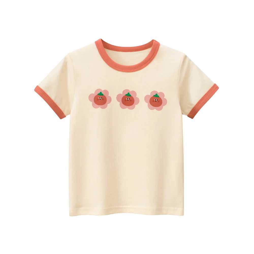 T-shirts 1-9T Cotton Kid Girl T Shirt Toddler Summer Baby Clothes Short Sleeve Infant Tee Top Casual Basic Tshirt OutfitL24729
