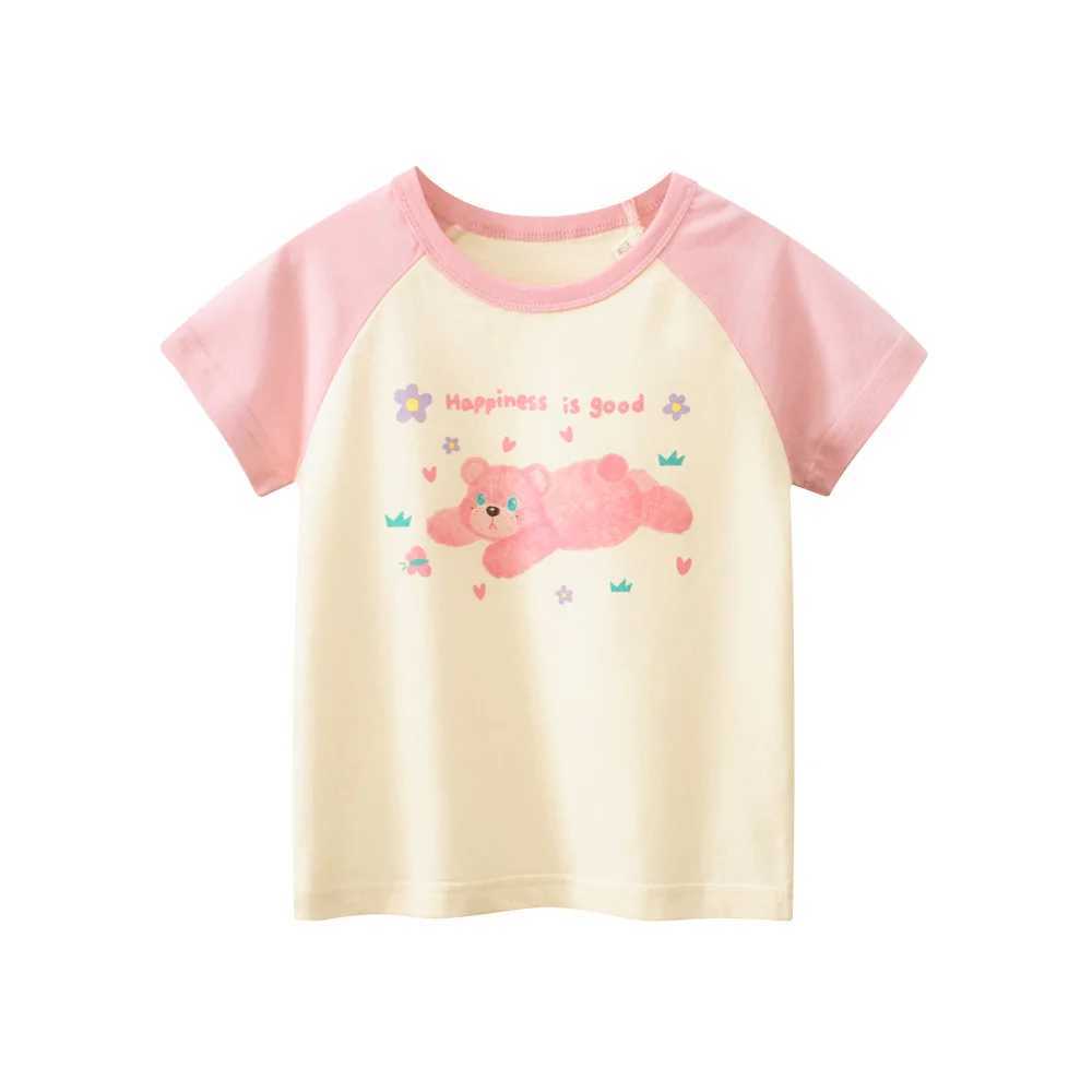 T-shirts 1-9T Toddler Kid Baby Girl Clothes Short Sleeve Cute T Shirt Infant Lovely Tshirt Short Sleeve Children Tee Top OutfitL24729
