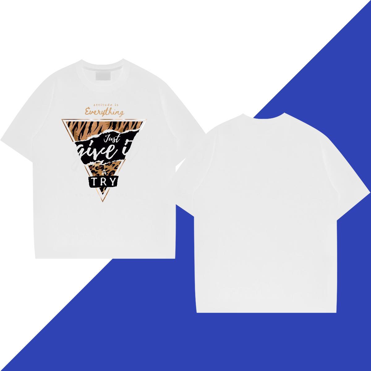 Loose Men Clothes T-Shirt 100% Cotton 230g Street Wear letter DIY Printed Crew Neck Casual New T-Shirts for Men Tshirts