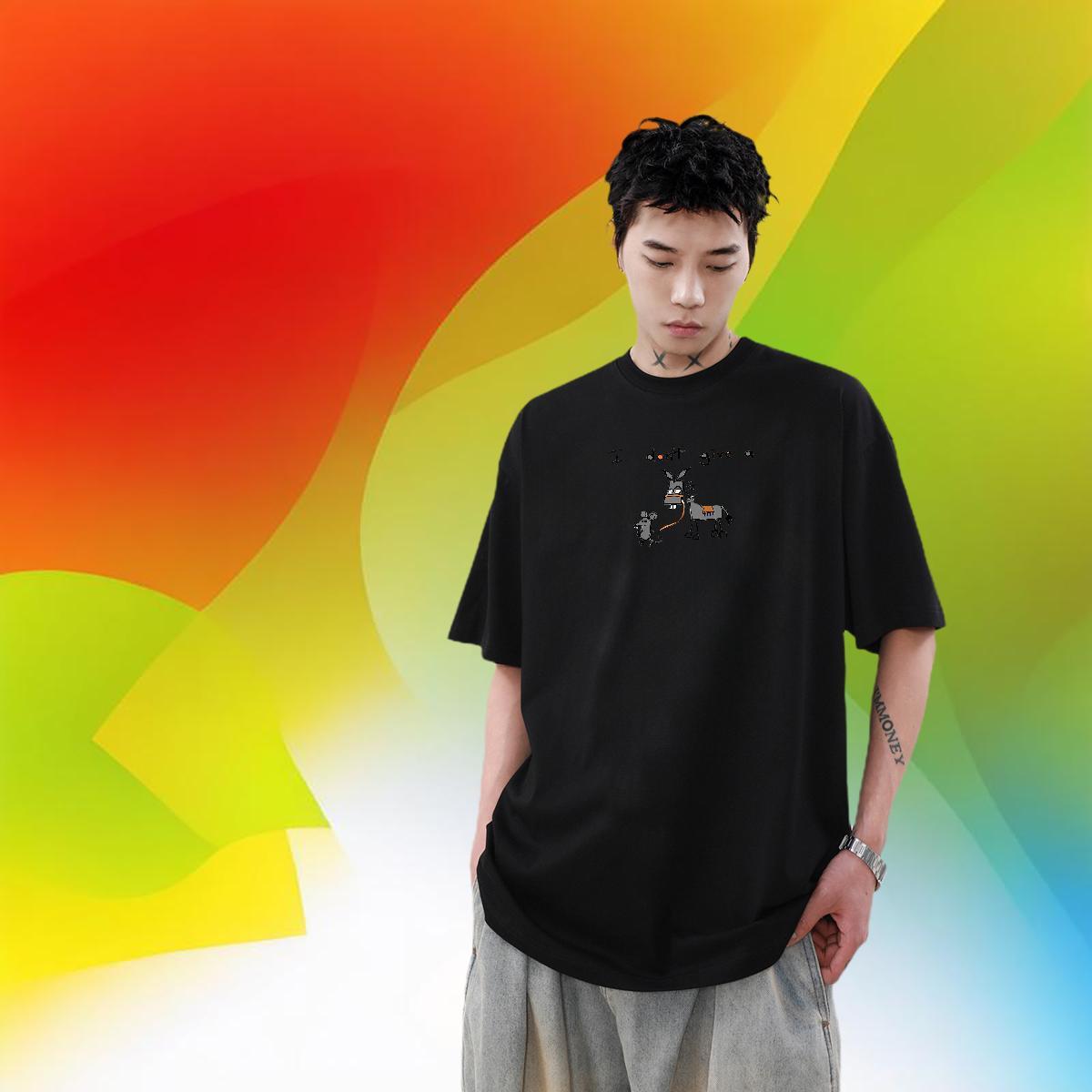 Designer Men Tees 230g 100% Cotton Daily Wear mouse Custom Cartoon Short Sleeve Soft Free Shipping T-Shirts Top Tees