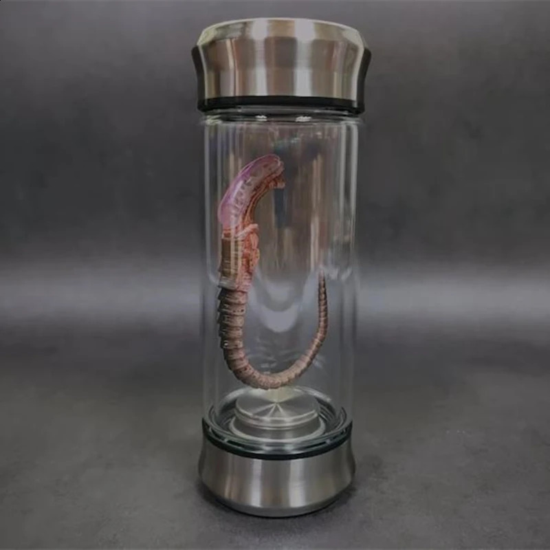 Alien Glow Jar Xenomorph Specimen Facehugger Embryo Glass Jar Movie Prop Replica Home Decor Desktop Crafts Sculpture Decoration 240830 - view 6