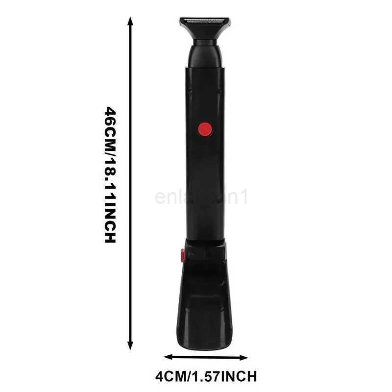 Body Shaving Groomer Back Hair Shaver Trimmer Electric Hair Removal Groomer USB Rechargeable Foldable Man Back Razor Shaver GiftY240729