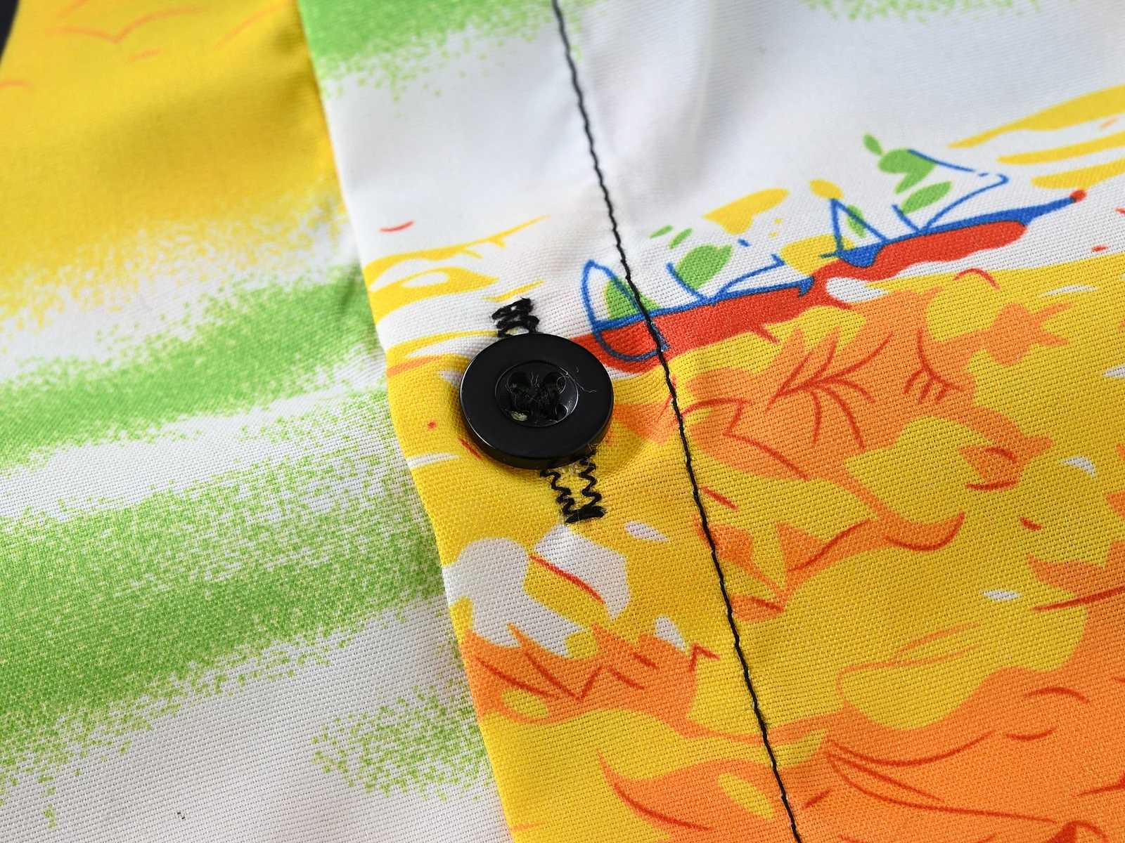 Cool and Comfortable Summer Coconut Palm Beach Boys and Girls ShirtsW240729